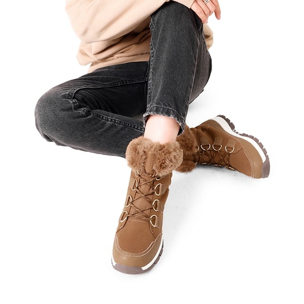 Dream Pairs Waterproof Lace-Up Winter Snow Boots