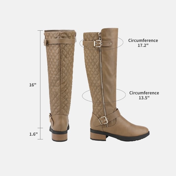 Dream Pairs Wide Calf Knee High Riding Boots