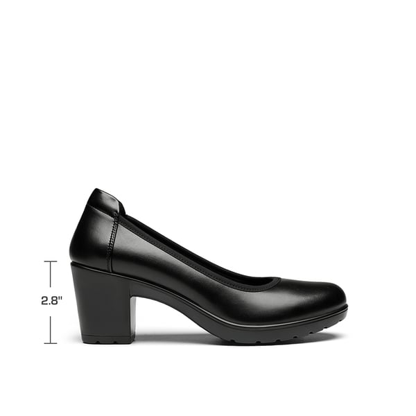 Dream Pairs Wide-Toe Arch Support Block Heel Pumps