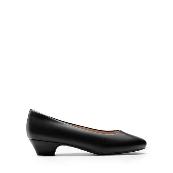 Dream Pairs Wide-Toe Slip-On Low Heel Pumps