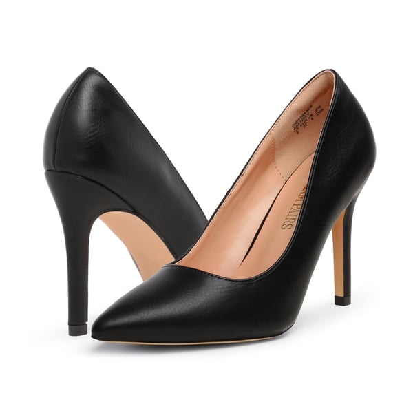Dream Pairs Wide Width Stiletto Pointed Toe Pumps
