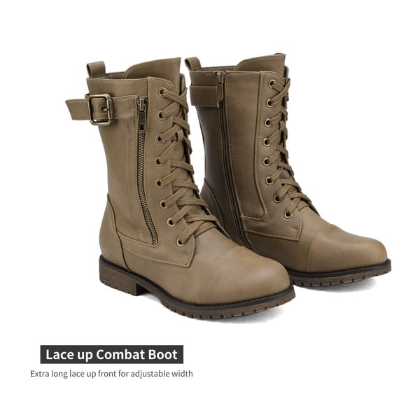 Dream Pairs Winter Mid Calf Lace Up Boots