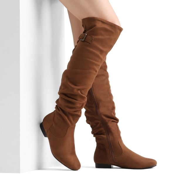 Dream Pairs Winter Over The Knee Suede Boots