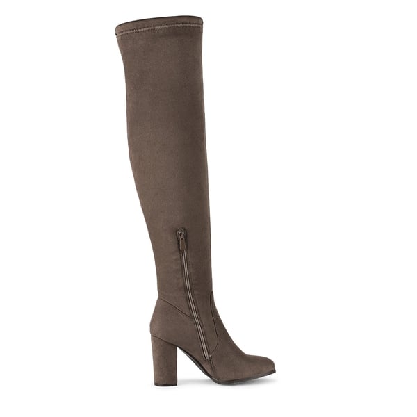 Dream Pairs Women's Chunky Heel Thigh-High Boots