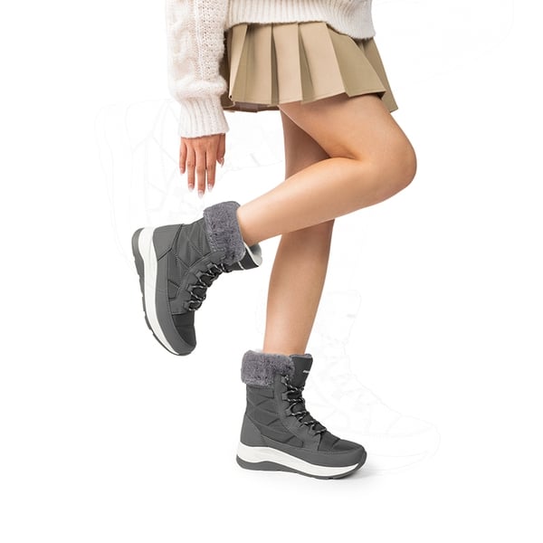 Dream Pairs Women’s Lace-up Fur Snow Boots