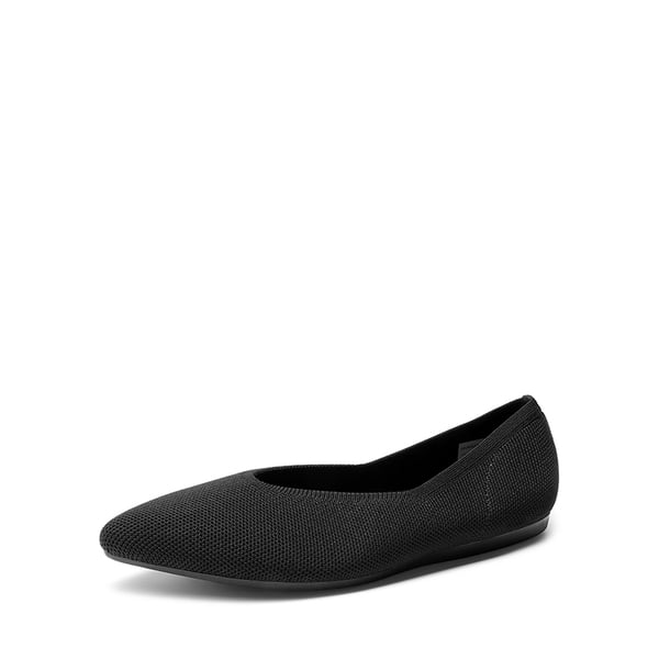dream pairs Women's Pointed Toe Knit Slip-On Flats