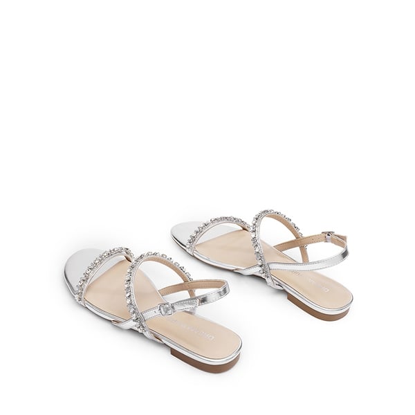 Dream Pairs Women’s Rhinestone Flat Summer Sandals