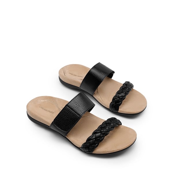 Dream Pairs Woven Arch Support Slide Sandals