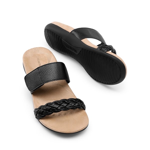 Dream Pairs Woven Arch Support Slide Sandals
