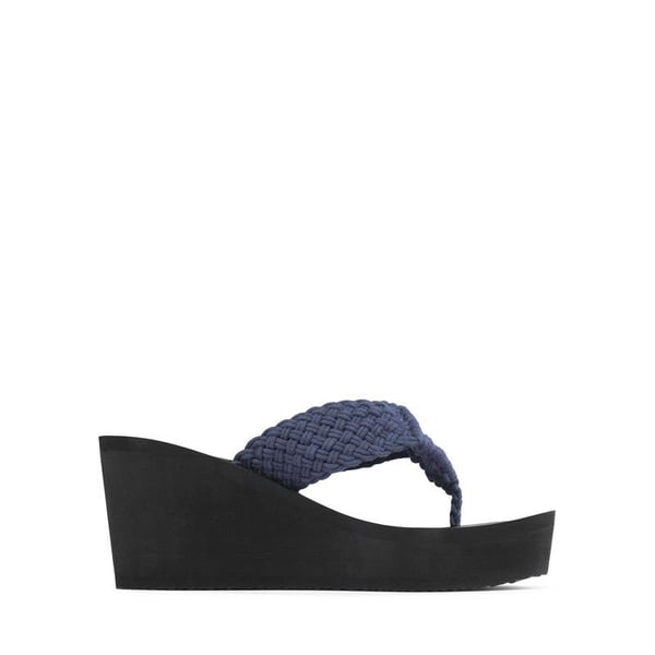 Dream Pairs Woven Strap Platform Wedge Flip Flops