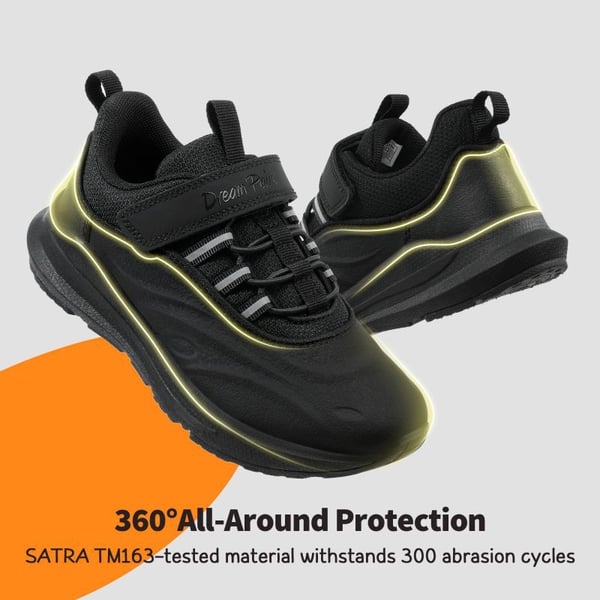 Dream Pairs [DuraPlay Flex] Kids Protective High-Density Upper Running Shoes With Reflective Tape