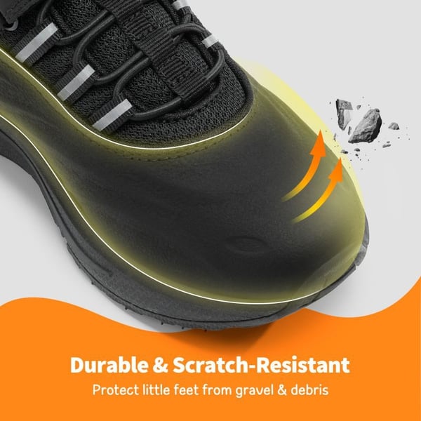 Dream Pairs [DuraPlay Flex] Kids Protective High-Density Upper Running Shoes With Reflective Tape