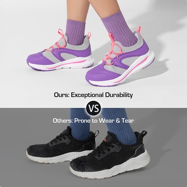 Dream Pairs [DuraPlay Sheild Runner] Kids Lightweight Slip On Sneakers
