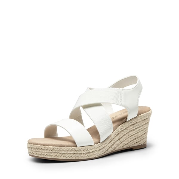dream pairs Elastic Ankle Strap Espadrille Wedge Sandals