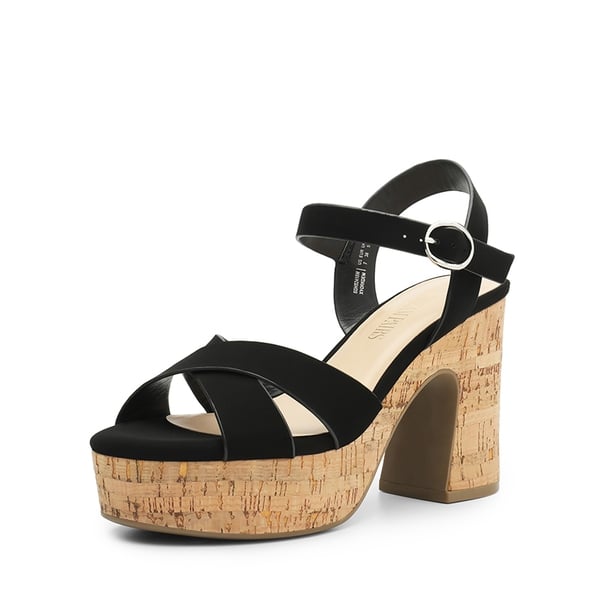 dream pairs Espadrille Platform Chunky Heel Sandals