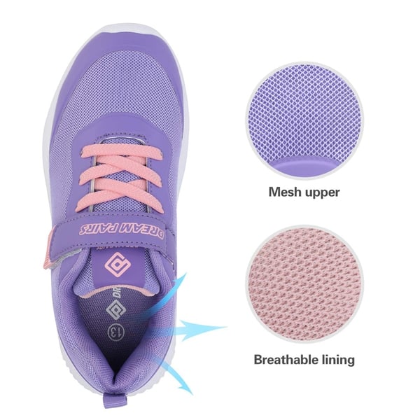 Dream Pairs [EZ-Ons BreezeRunners] Breathable And Lightweight Kids Running Sneakers