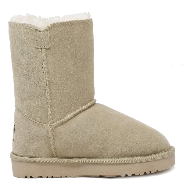 Dream Pairs [FuzzyChic Kid's Lolly] Sheepskin Fur Kids Boots
