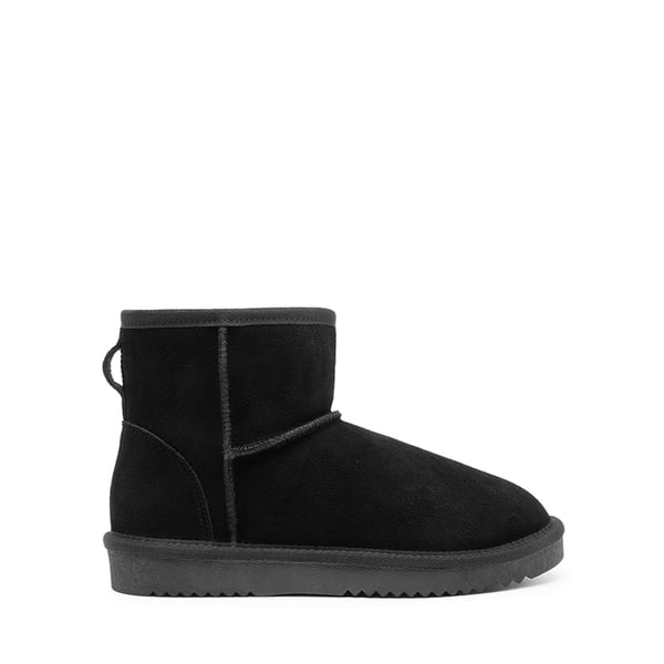 Dream Pairs [FuzzyClassic Il Low Boot] Suede Slip-On Snow Ankle Boots