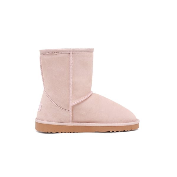 Dream Pairs [FuzzyClassic Kid's Mid Boot] Boys & Girls Winter Fur Lined Suede Boots