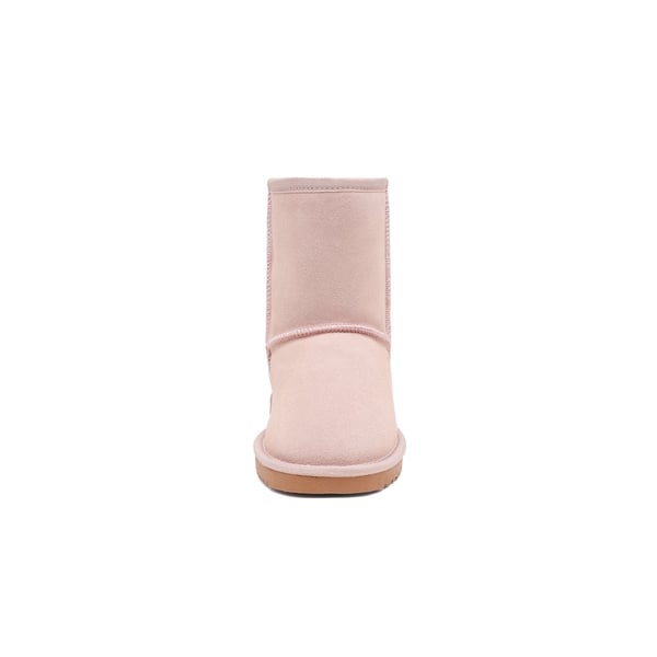 Dream Pairs [FuzzyClassic Kid's Mid Boot] Boys & Girls Winter Fur Lined Suede Boots