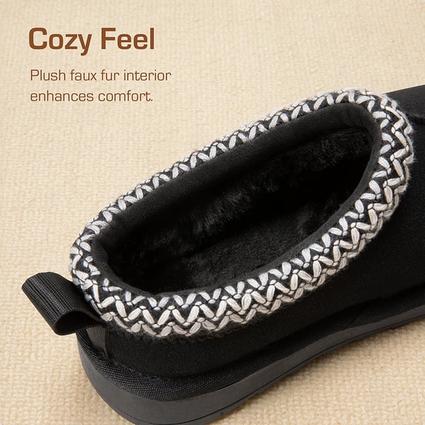 Dream Pairs [FuzzyEasy Kid's Slip-on] Winter Suede Slippers