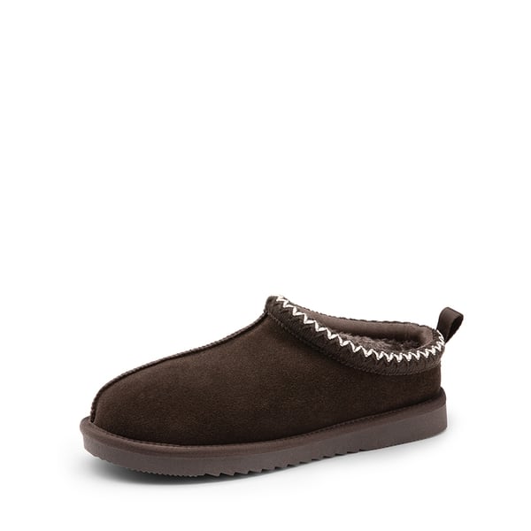 dream pairs [FuzzyEasy Men's Slip-on] Suede Fur Slippers