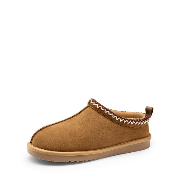dream pairs [FuzzyEasy Men's Slip-on] Suede Fur Slippers