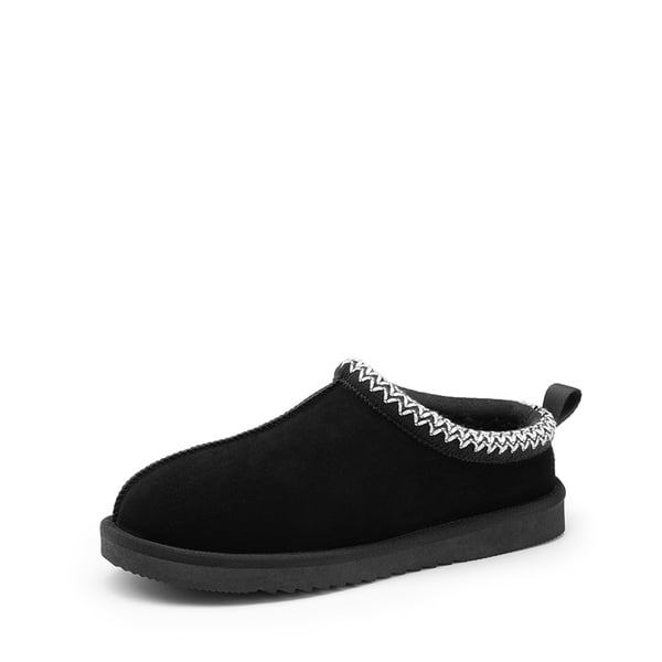 dream pairs [FuzzyEasy Men's Slip-on] Suede Fur Slippers