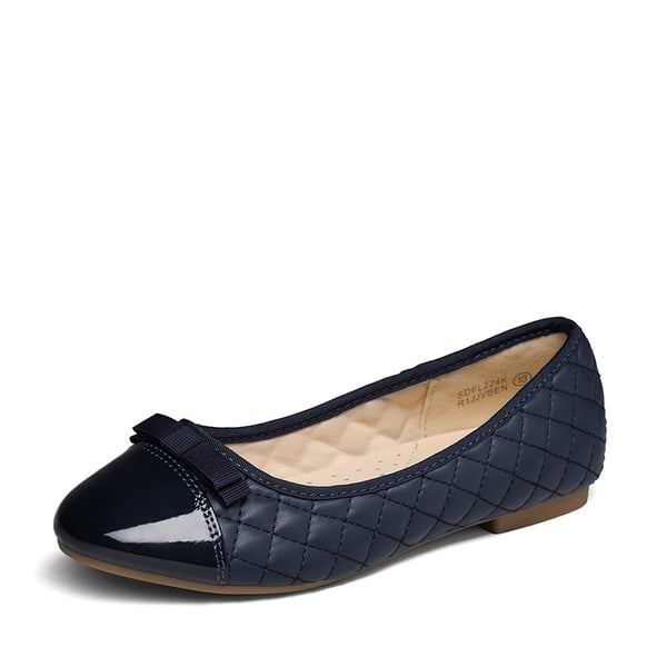 dream pairs Girls Bow Slip-Resistant Ballerina Flats