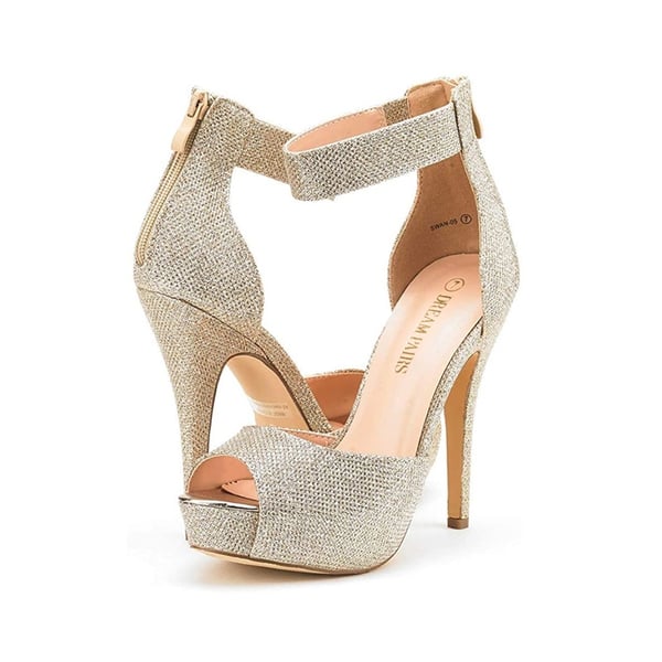 Dream Pairs High Heel Stiletto Ankle Strap Platform Pumps