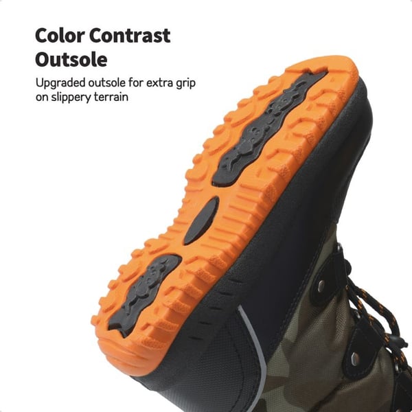 Dream Pairs Kids Camouflage Slip Resistant Snow Boots