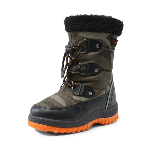 dream pairs Kids Camouflage Slip Resistant Snow Boots