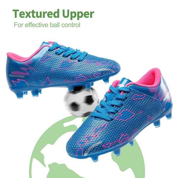 Dream Pairs Kids Earth Surface Pattern Soccer Shoes