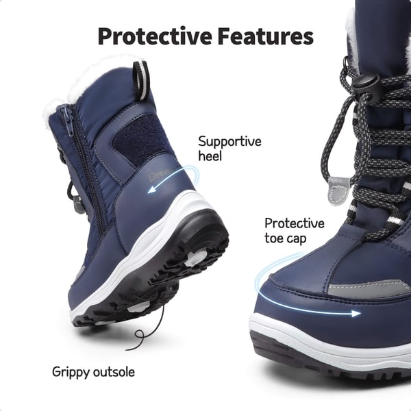 Dream Pairs Kids Interchangeable Non-Slip Snow Boots