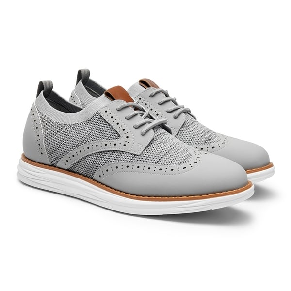 Dream Pairs [KnitFlex SmartCraft+] Men's Cushioned Wingtip Oxford Shoes