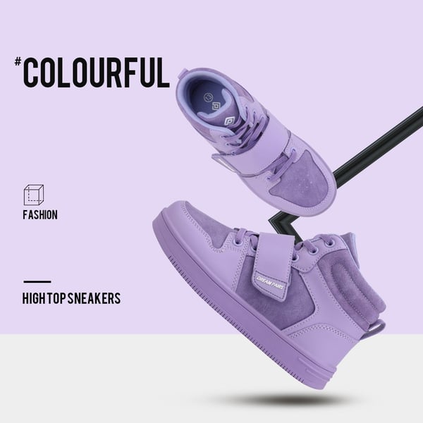 Dream Pairs [LilLegends Skyhigh] Dream Pairs Kids High Top Sneakers