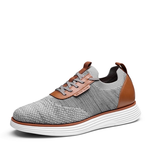 dream pairs [MaxFlex SuiteBreeze+] Men's Breathable Oxford Knit Sneakers