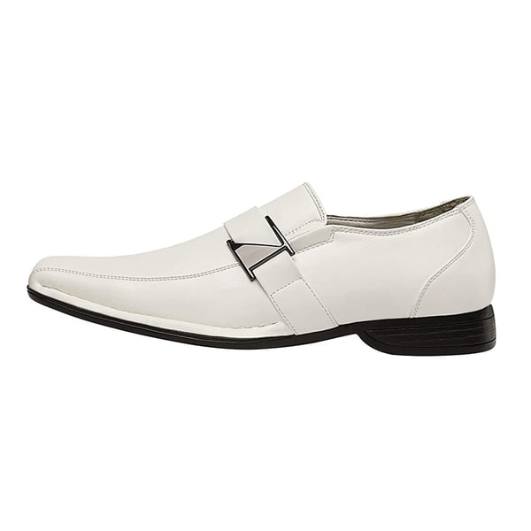 Dream Pairs Men's Buckle Strap PU Leather Dress Loafers