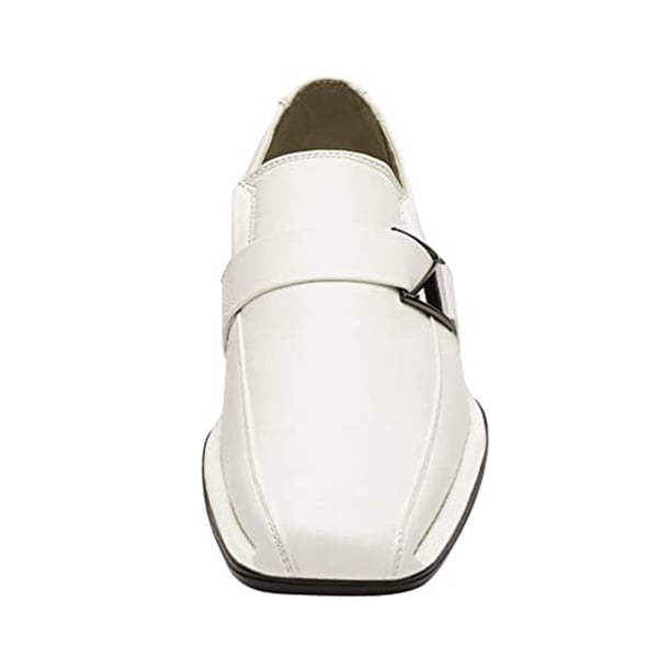 Dream Pairs Men's Buckle Strap PU Leather Dress Loafers