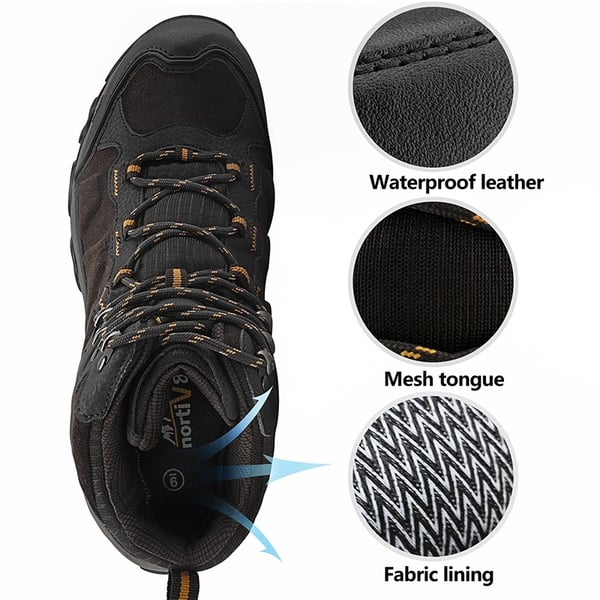 Dream Pairs Men's Cap-Toe Suede Waterproof Hiking Boots