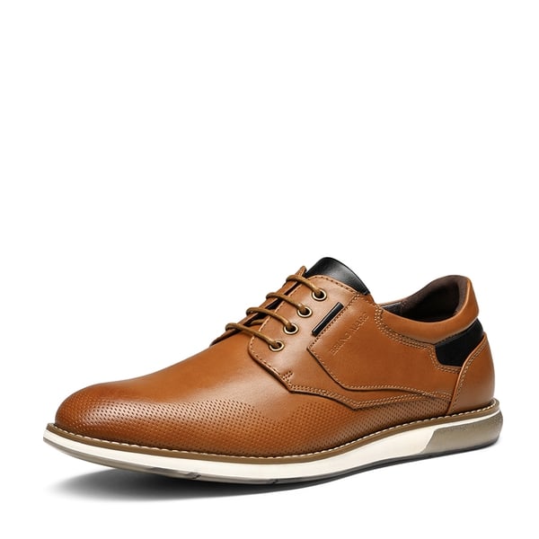 dream pairs Men's Vegan Leather Casual Oxford Sneakers