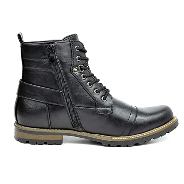 Dream Pairs Men's Vegan Leather Motorcyle Combat Boots