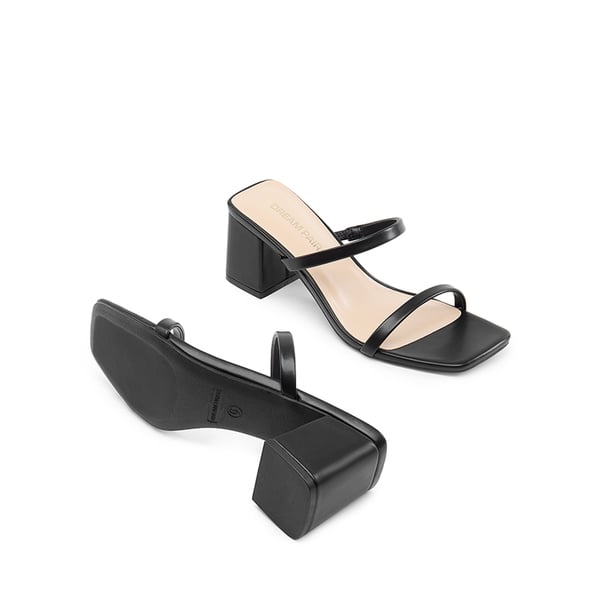 Dream Pairs Minimalist Thin-Strap Block Heel Sandals