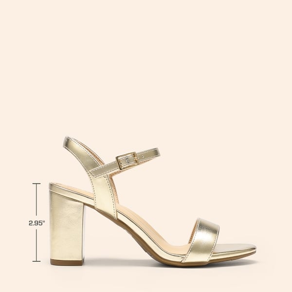 Dream Pairs Minimalist Vegan Leather Block Heel Sandals