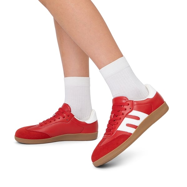 Dream Pairs [Nia] Retro Faux Suede Toe Fashion Sneakers