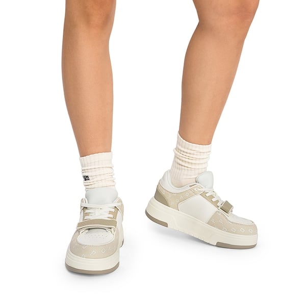 Dream Pairs [Oli] Round-Toe Platform Fashion Sneakers