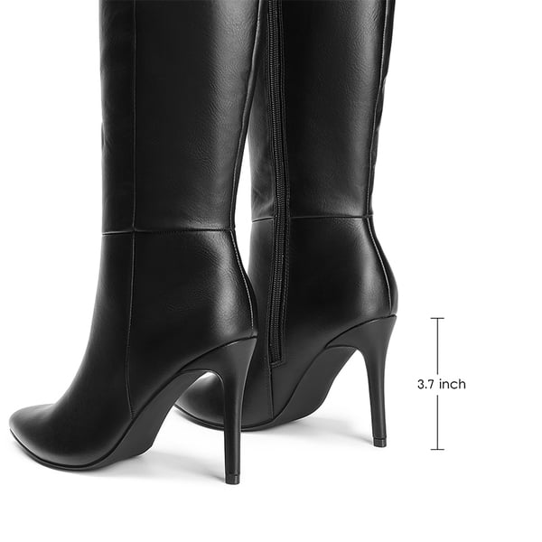 Dream Pairs Pointed Toe Stiletto High Heel Knee High Boots