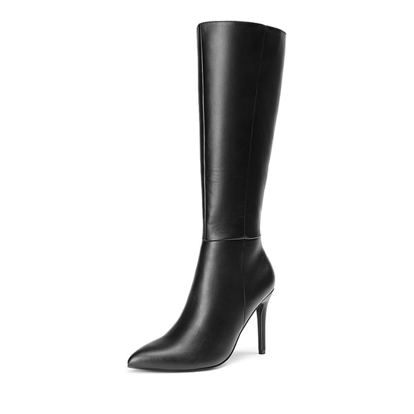 dream pairs Pointed Toe Stiletto High Heel Knee High Boots