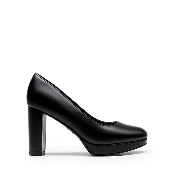 Dream Pairs Round-Toe Arch Support Block Heel Pumps
