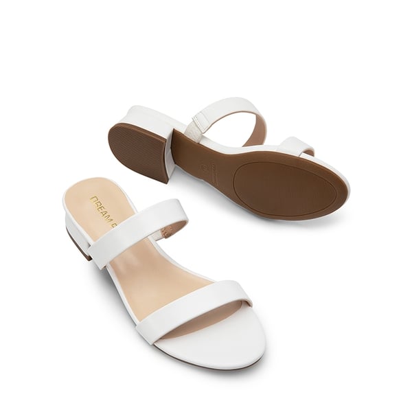 Dream Pairs Slip-On Strappy Low Block Heeled Sandals